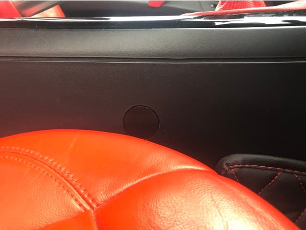 Black Centre-Console Screw Cover