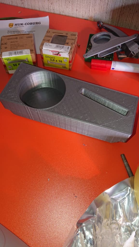 Center-Compartment Cup and Phone Holder